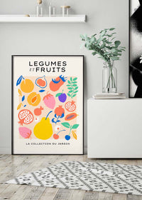 Fruit and Vegetables Minimal Pastel Art Print