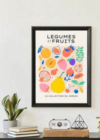 Fruit and Vegetables Minimal Pastel Art Print
