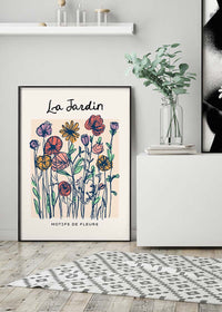 The Garden Flowers Abstract Illustration Print