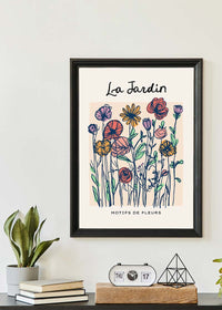 The Garden Flowers Abstract Illustration Print