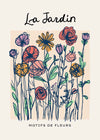 The Garden Flowers Abstract Illustration Print