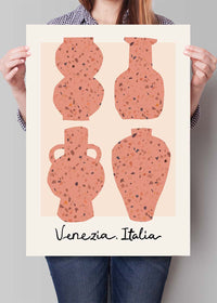 Venetian Vases Terrazo Illustration Print