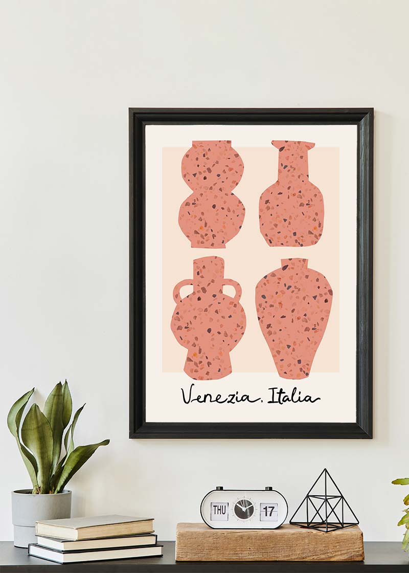 Venetian Vases Terrazo Illustration Print