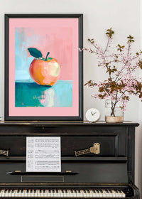 Abstract Painted Apple Pastel Print
