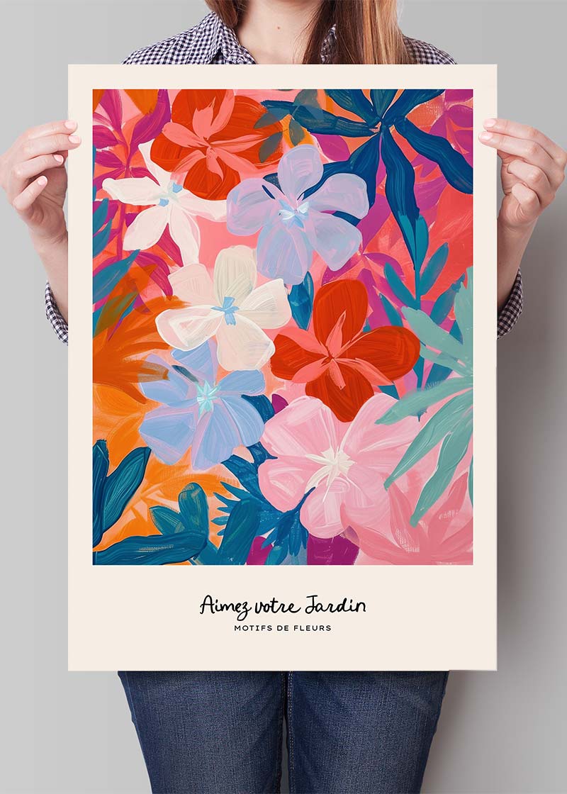 Love Your Garden Painted Flowers Print