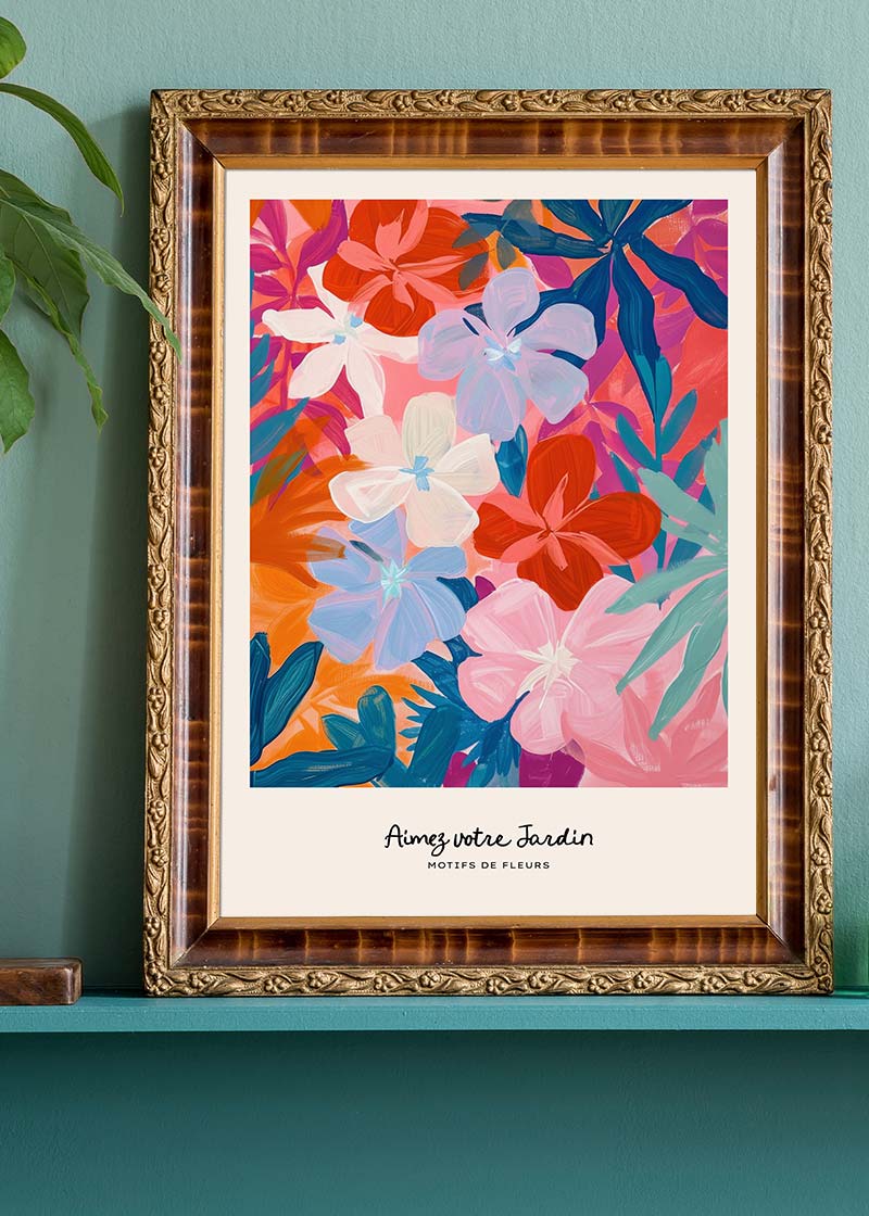 Love Your Garden Painted Flowers Print