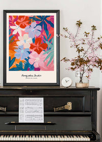 Love Your Garden Painted Flowers Print