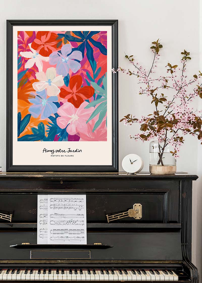 Love Your Garden Painted Flowers Print