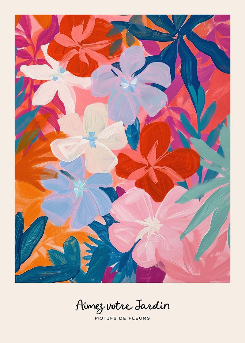 Love Your Garden Painted Flowers Print