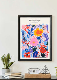 Wild Flowers of Amsterdam Abstract Painting Print
