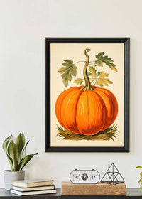 Vintage Pumpkin Illustration Halloween Print