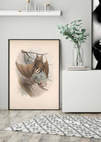 Vintage Bats Halloween Print