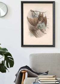 Vintage Bats Halloween Print