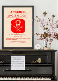Vintage Poison Poster Red Print