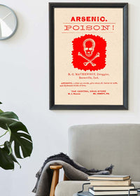 Vintage Poison Poster Red Print