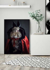 Vampire Rabbit Halloween Print