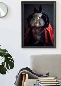 Vampire Rabbit Halloween Print