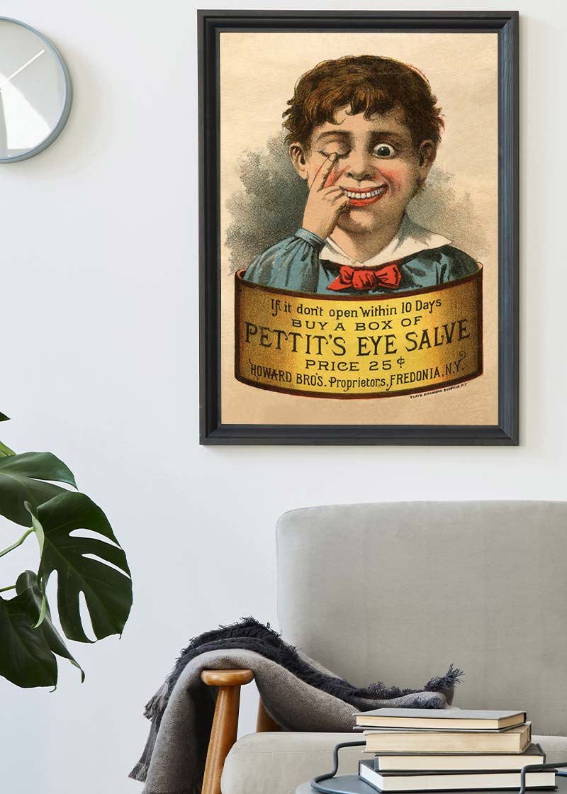 Vintage Eye Salve Poster Print