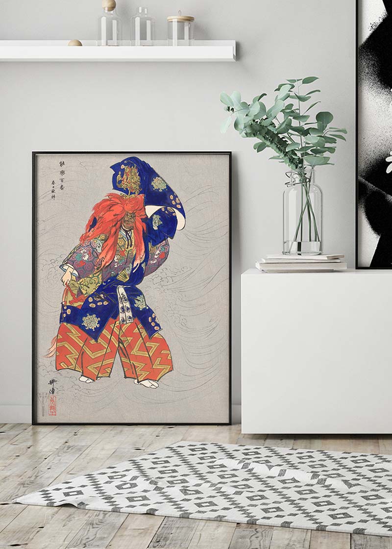 Japanese Actor as Dragon God by Kogyo Tsukioka