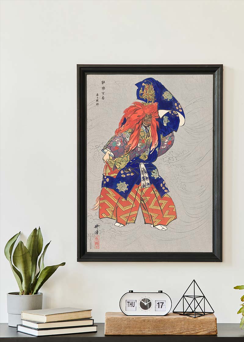 Japanese Actor as Dragon God by Kogyo Tsukioka