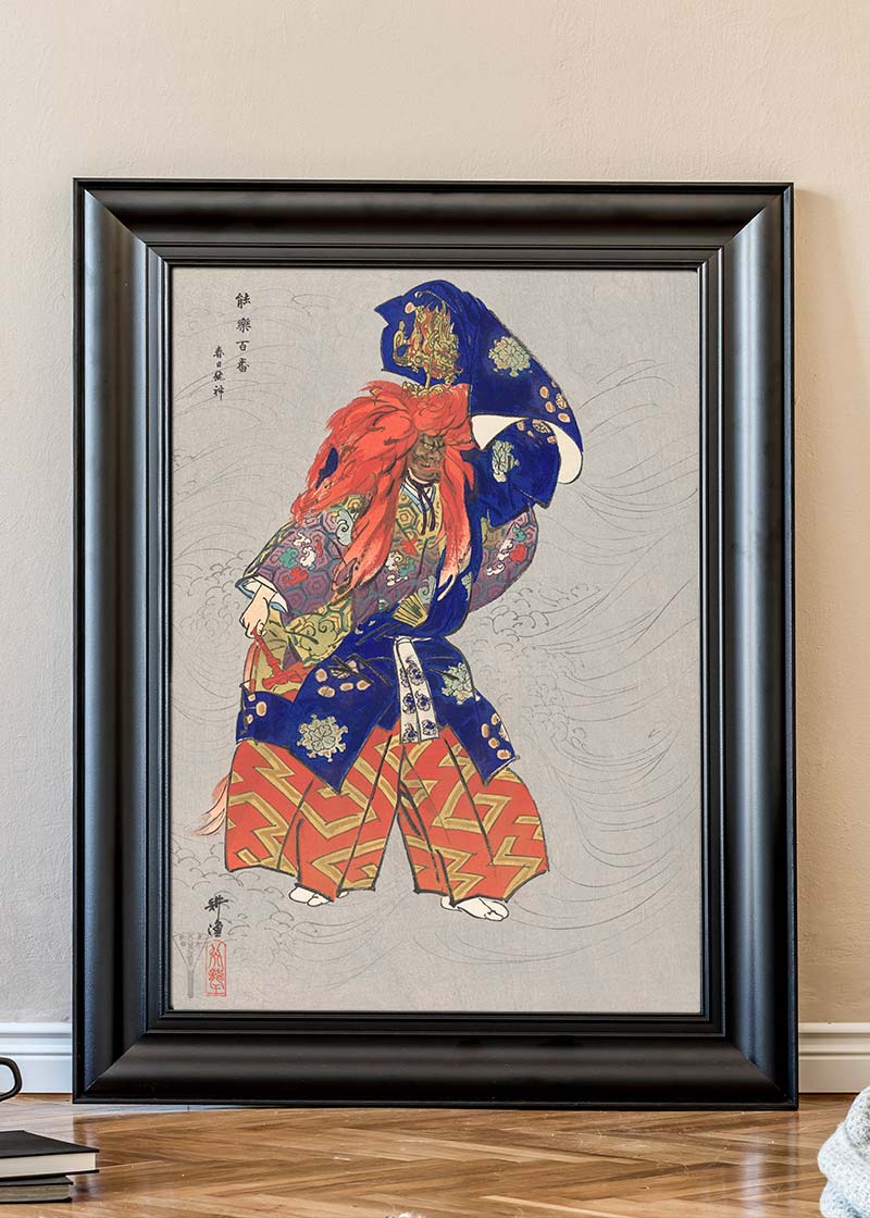 Japanese Actor as Dragon God by Kogyo Tsukioka