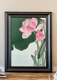 Blooming Lotus Flowers by Ohara Koson