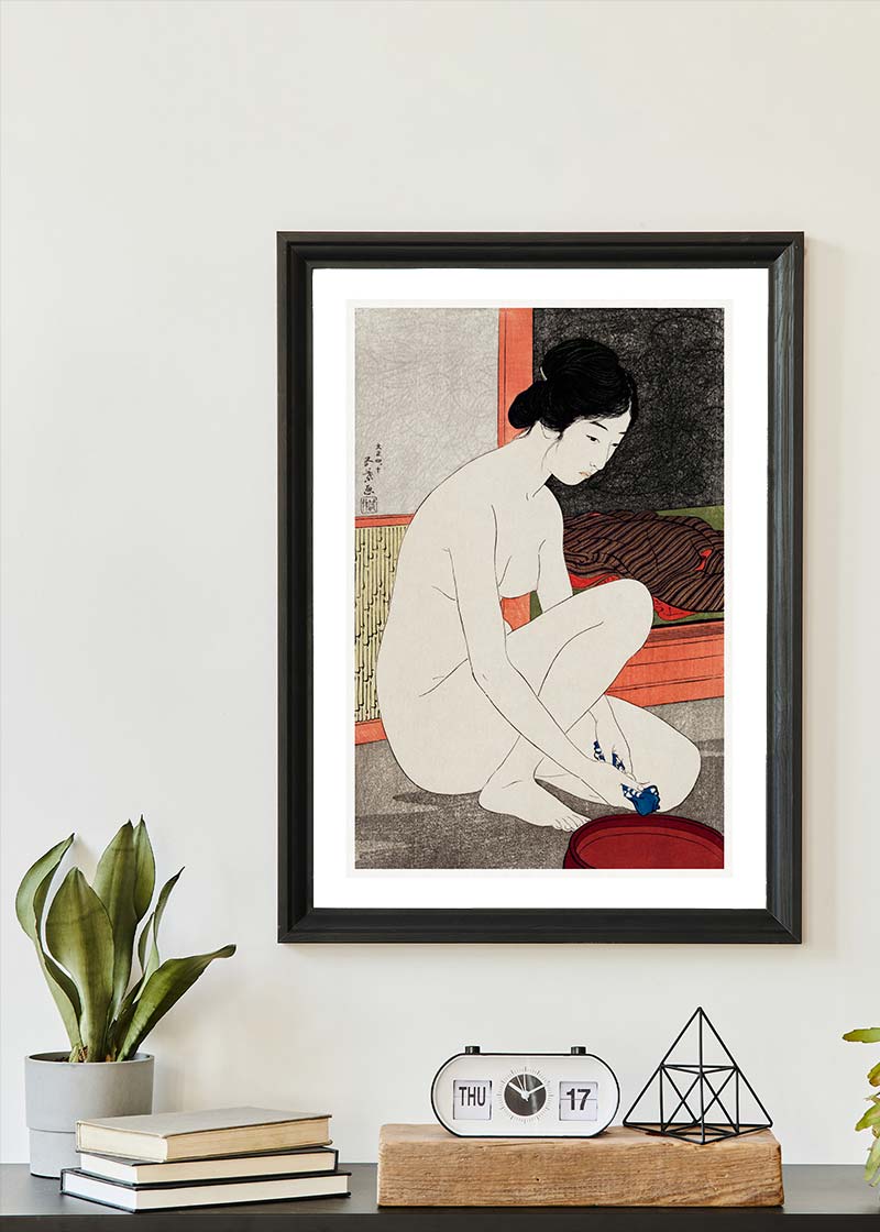Woman at the Bath by Hashiguchi Goyo