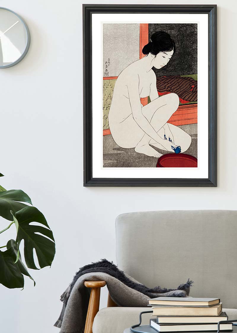 Woman at the Bath by Hashiguchi Goyo