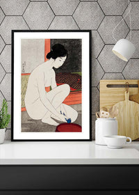 Woman at the Bath by Hashiguchi Goyo