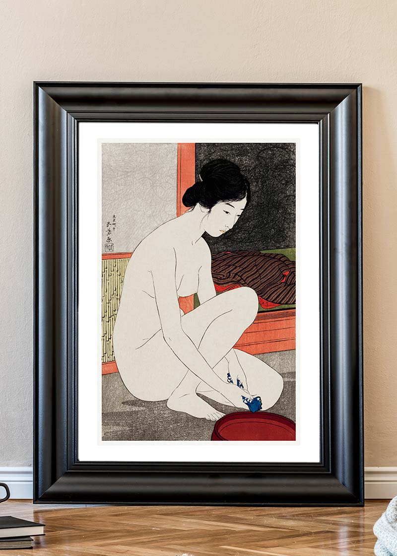 Woman at the Bath by Hashiguchi Goyo