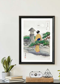 Japanese Woman Walking by Ogata Gekko