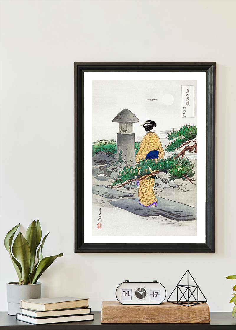 Japanese Woman Walking by Ogata Gekko