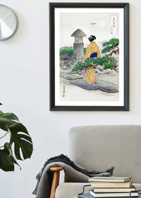 Japanese Woman Walking by Ogata Gekko
