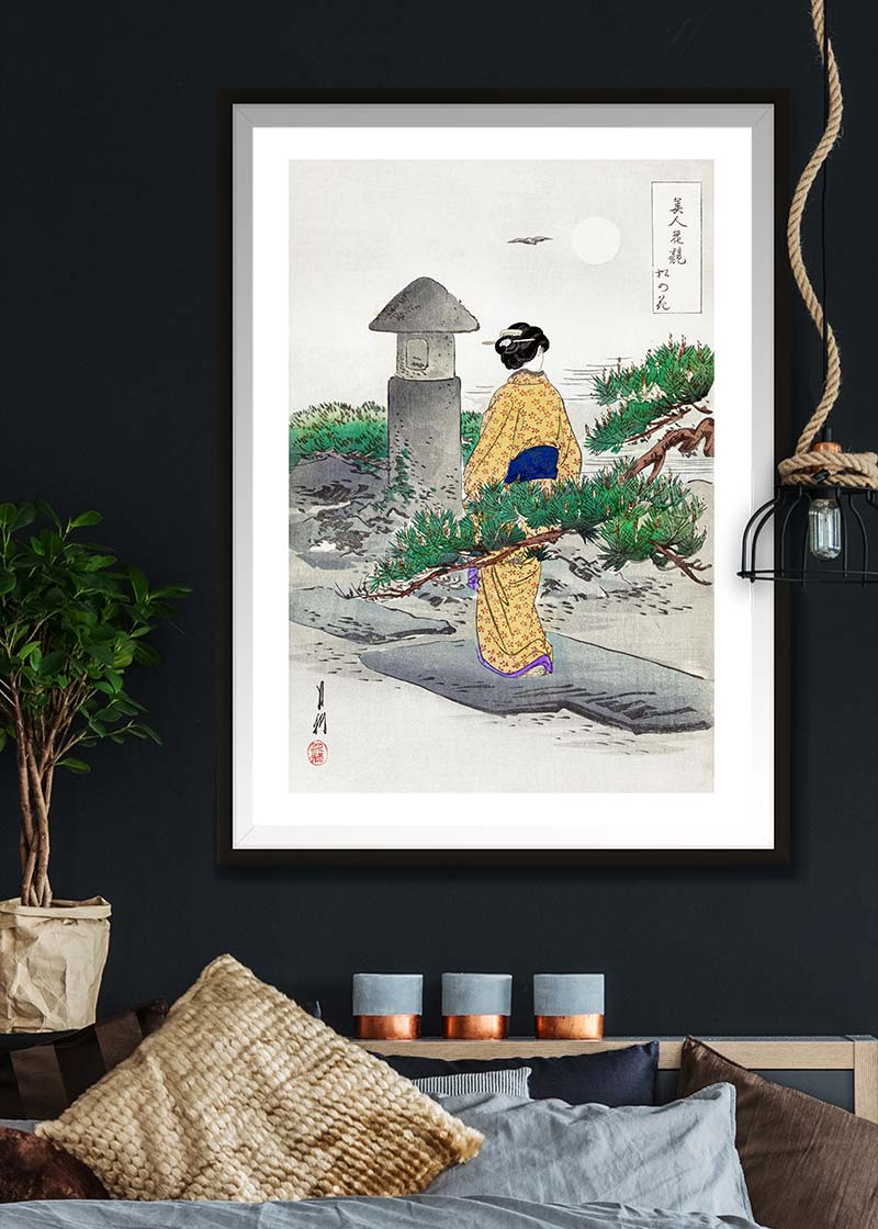 Japanese Woman Walking by Ogata Gekko