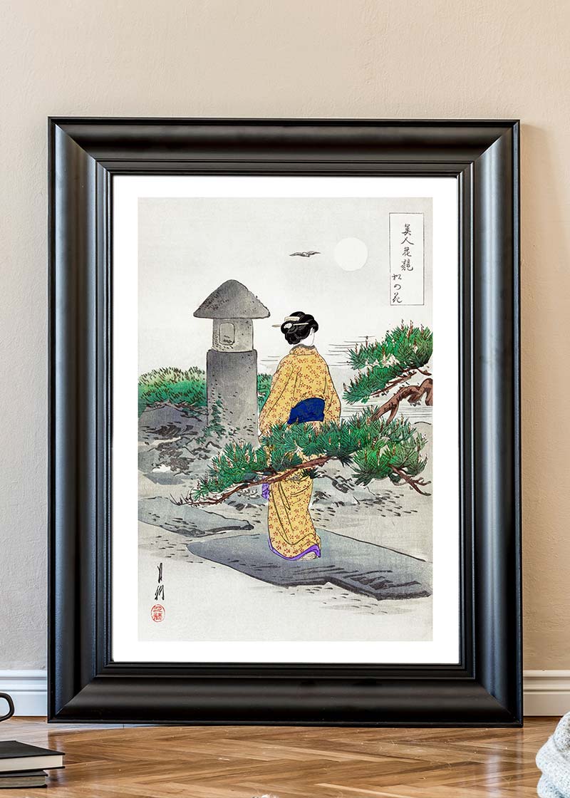 Japanese Woman Walking by Ogata Gekko
