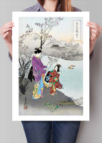 Japanese Women at Lake by Ogata Gekko