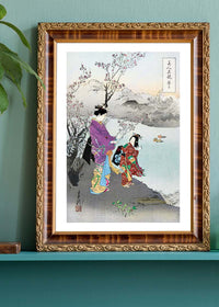 Japanese Women at Lake by Ogata Gekko