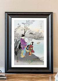Japanese Women at Lake by Ogata Gekko