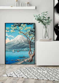 Mount Fuji from Lake Yamanaka print by Hiroaki Takahashi