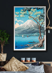 Mount Fuji from Lake Yamanaka print by Hiroaki Takahashi