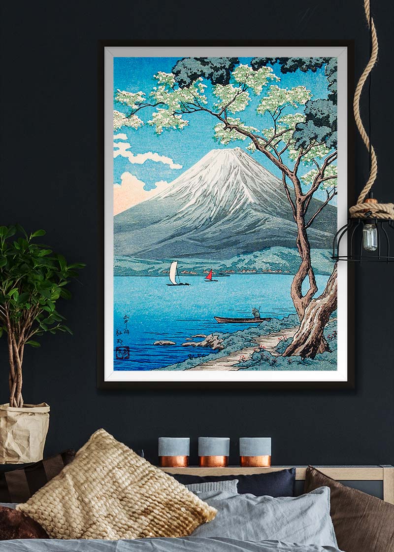 Mount Fuji from Lake Yamanaka print by Hiroaki Takahashi