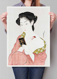 Woman Applying Powder by Goyo Hashiguchi