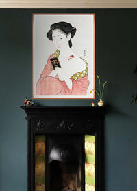 Woman Applying Powder by Goyo Hashiguchi