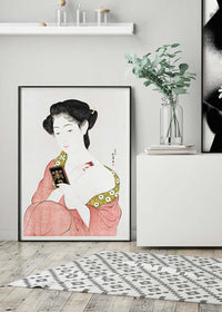 Woman Applying Powder by Goyo Hashiguchi
