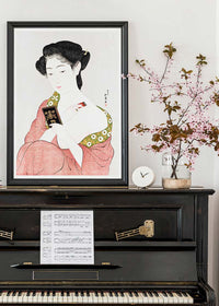 Woman Applying Powder by Goyo Hashiguchi