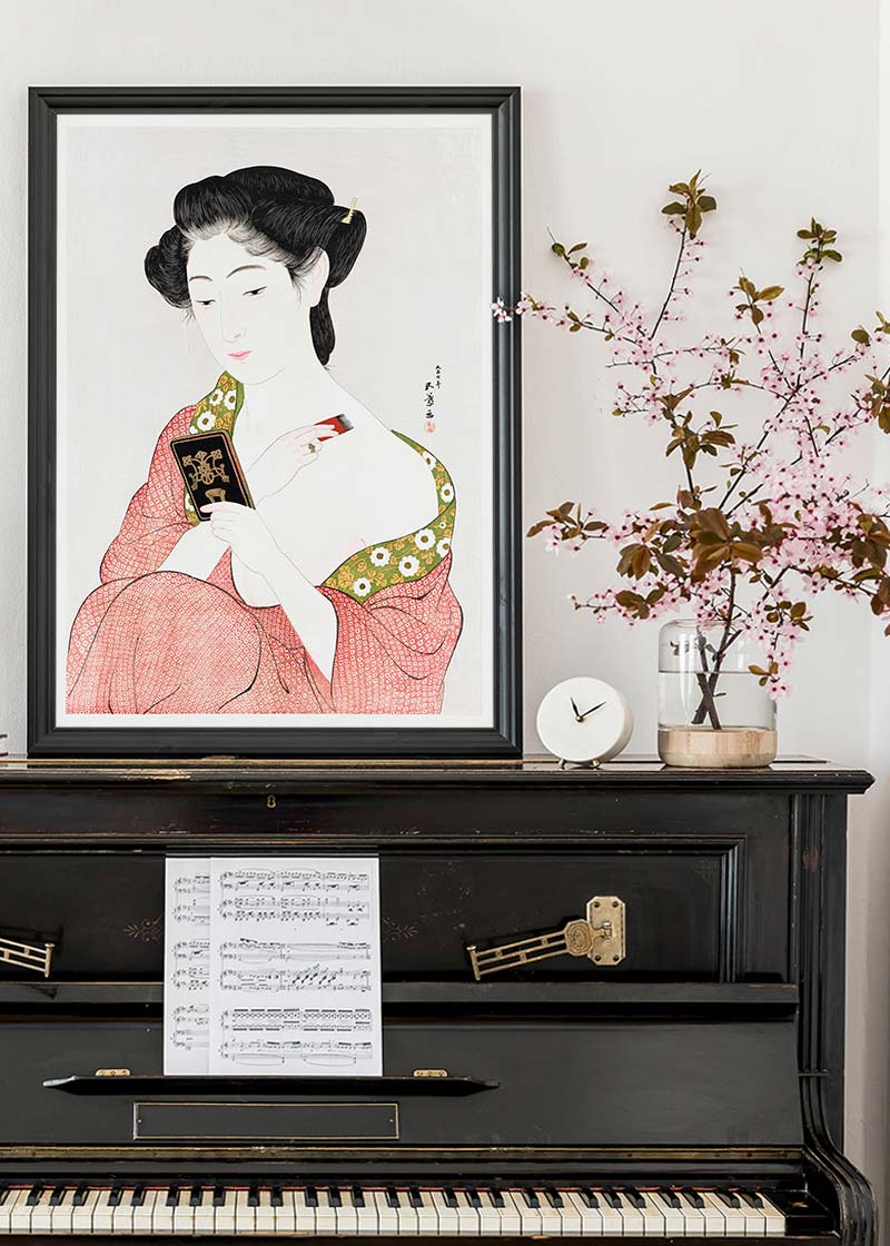 Woman Applying Powder by Goyo Hashiguchi
