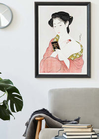 Woman Applying Powder by Goyo Hashiguchi