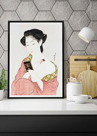 Woman Applying Powder by Goyo Hashiguchi
