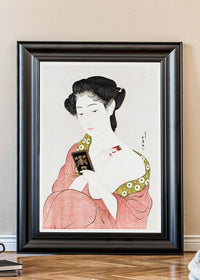 Woman Applying Powder by Goyo Hashiguchi