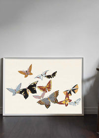 Butterflies painting by Kamisaka Sekka from 1908